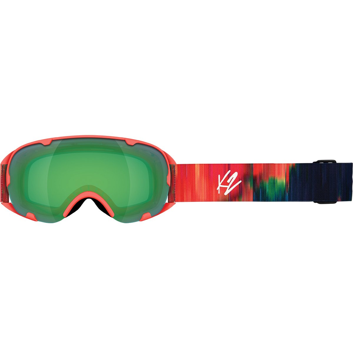 Маска горнолыжная K2 Scene coral spectrum aurora+yellow flash Red купить,NaN