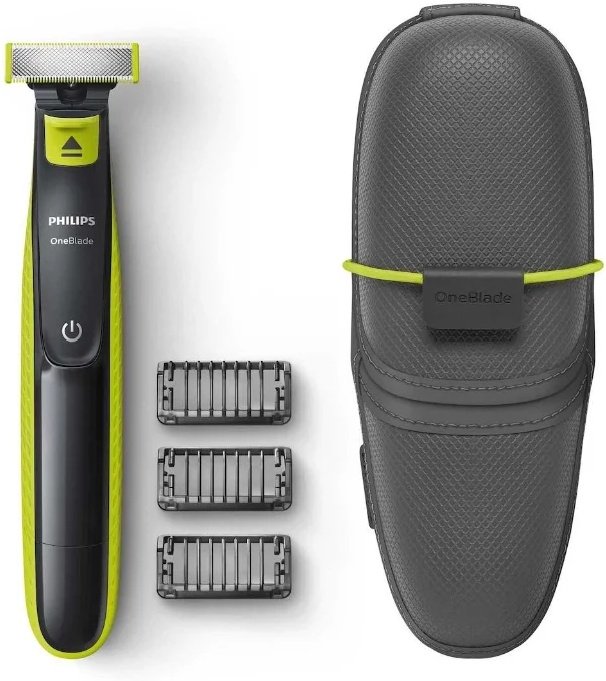 Tриммер Philips OneBlade QP2520/65 черно-зеленый