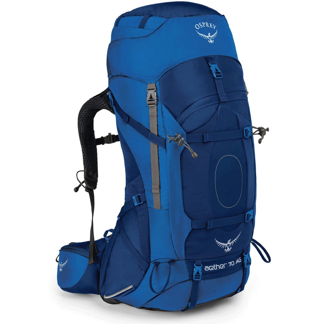 Рюкзак Osprey Aether AG 70 L синий купить,NaN