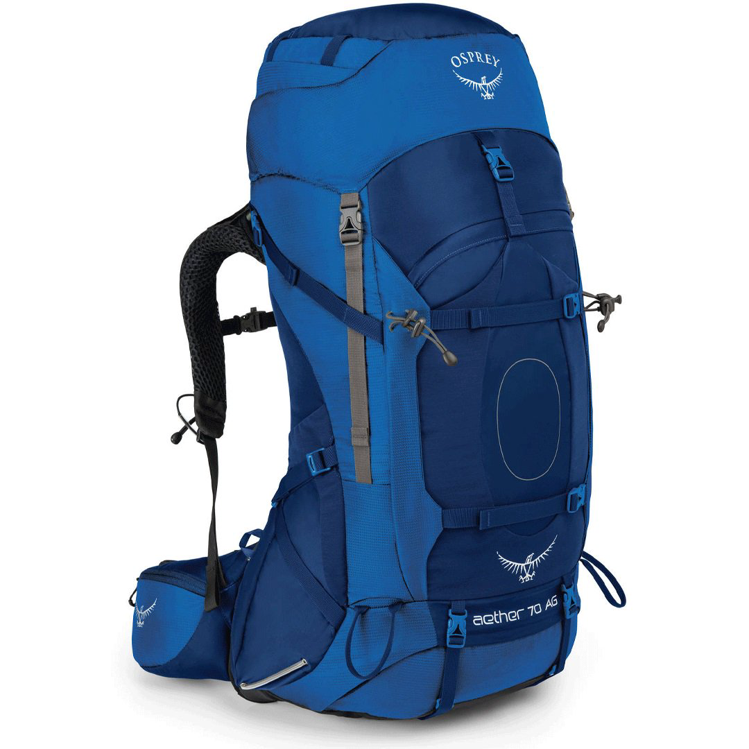 Рюкзак Osprey Aether AG 70 L синий купить,NaN