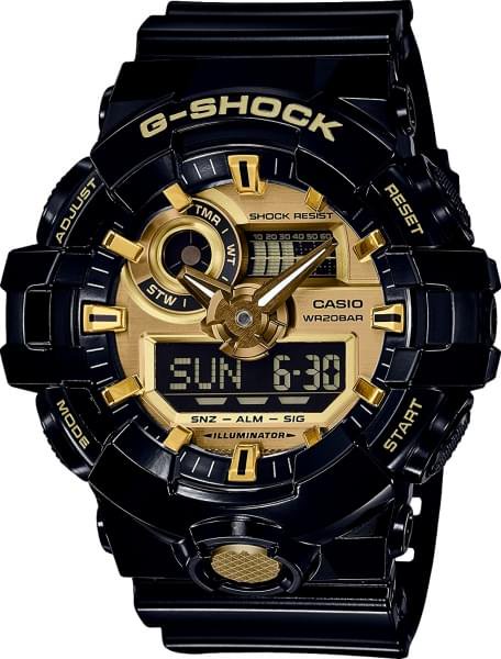 Часы Casio GA-710GB-1A черные  купить,NaN