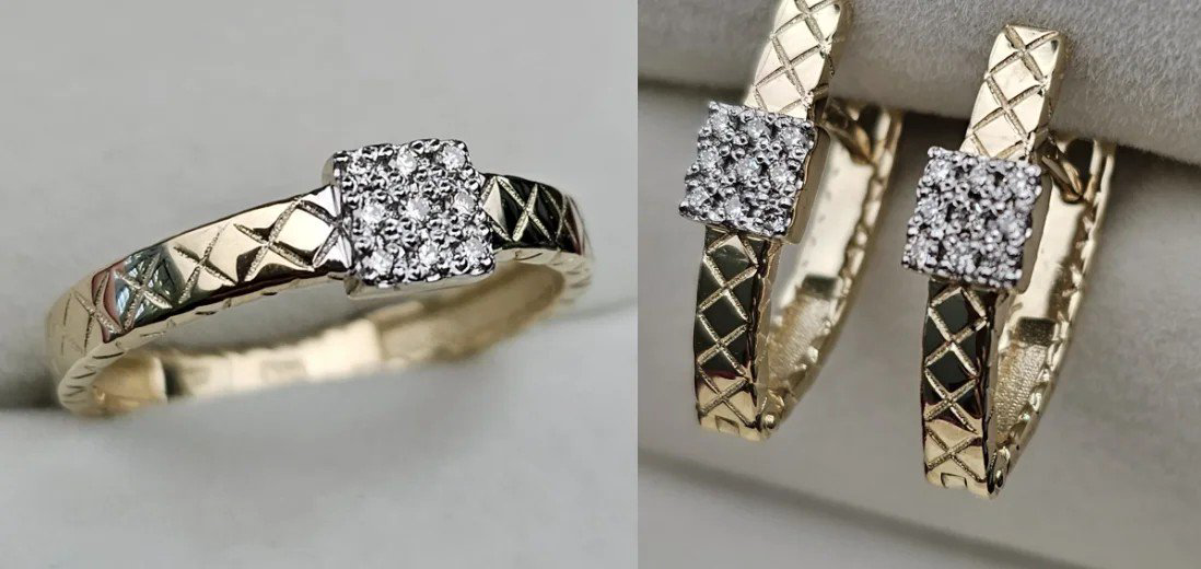 Комплект Deimantas 109858445 18р 0,077ct 0,16ct. купить,NaN