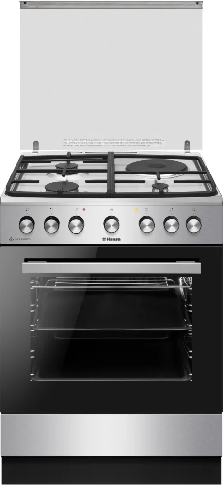 Комбинированная плита Hansa FCMX68143 серебристая