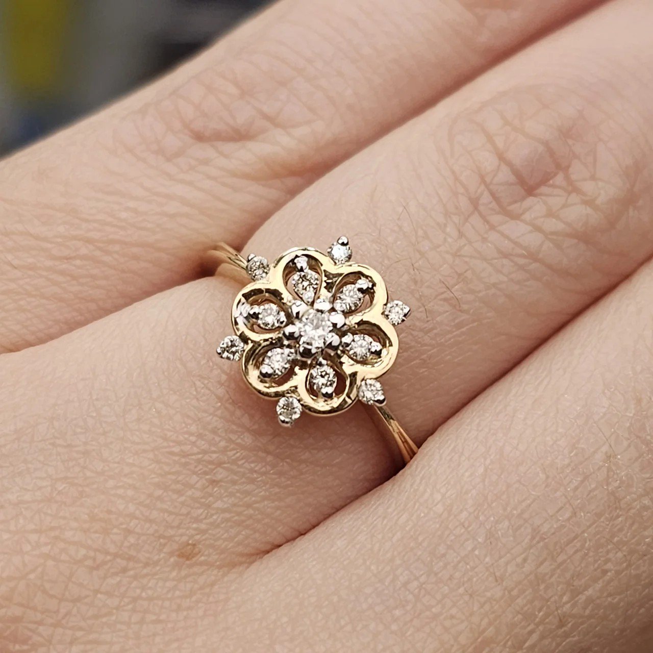 Кольцо Deimantas 109891857 17р 3,42гр 0,31ct. купить,NaN