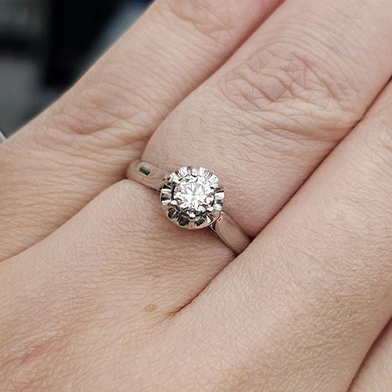 Кольцо Deimantas 109881914 17р 2,93гр 0,31ct, купить,NaN