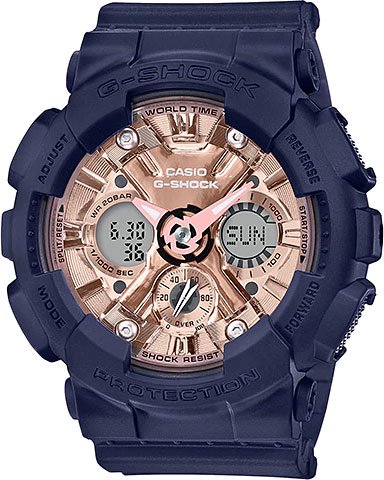 Часы Casio GMA-S120MF-2A2ER темно-синие купить,NaN