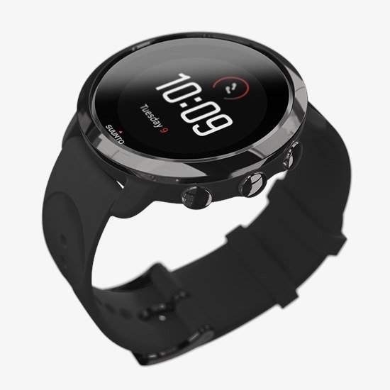Умные часы Suunto 3 Fitness all black черные