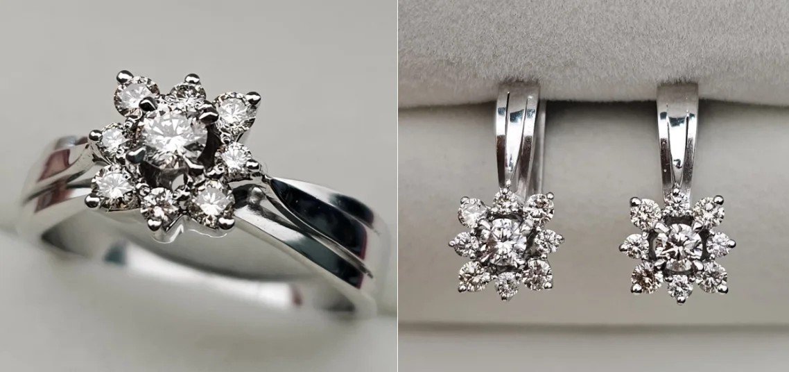 Комплект Deimantas 109955668 18р 0,50ct 1,00ct. купить,NaN