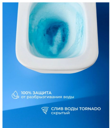 Унитаз подвесной Gudzon 520 WT 36.5х36х52 белый