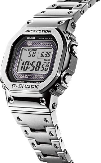 Часы Casio GMW-B5000D-1E серебристые  купить,NaN