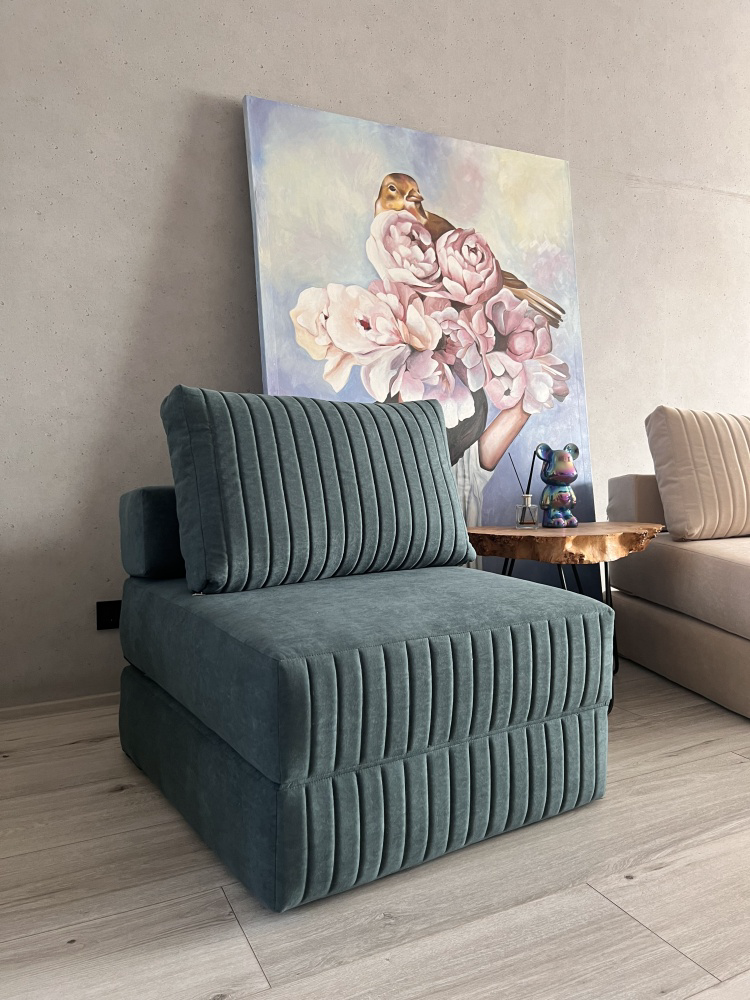 Кресло бескаркасное Prestige Mebel 09 бирюзовый купить,NaN