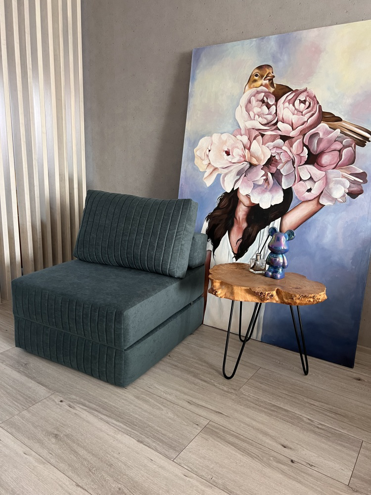 Кресло бескаркасное Prestige Mebel 09 бирюзовый купить,NaN