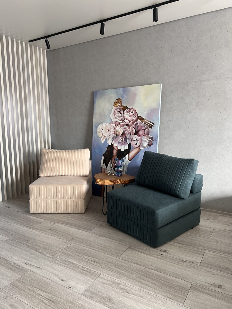 Кресло бескаркасное Prestige Mebel 09 бирюзовый купить,NaN
