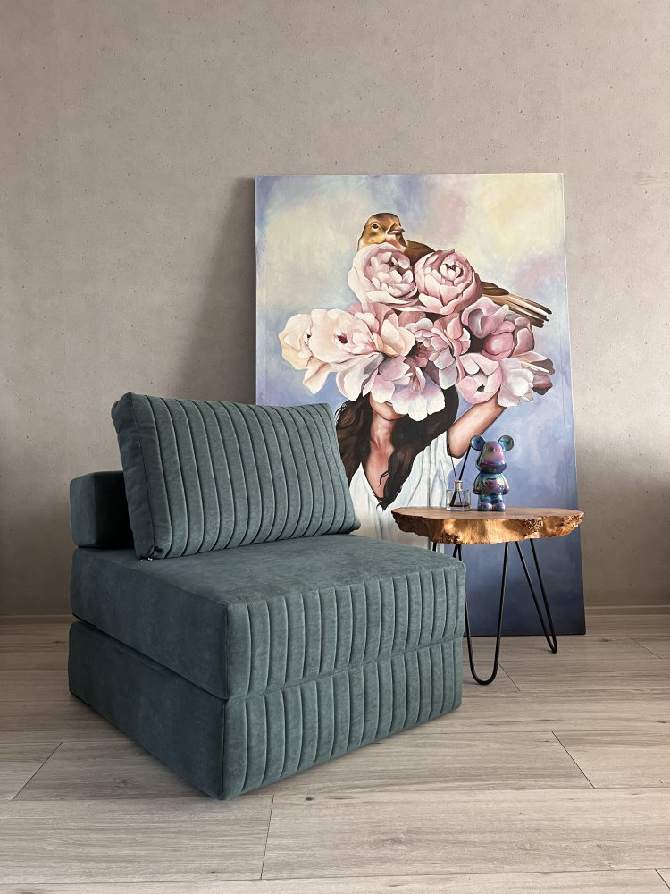 Кресло бескаркасное Prestige Mebel 09 бирюзовый купить,NaN