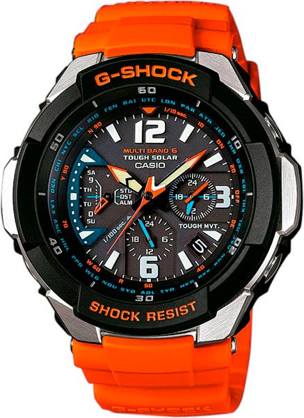Часы Casio GW-3000M-4A оранжевые  купить,NaN