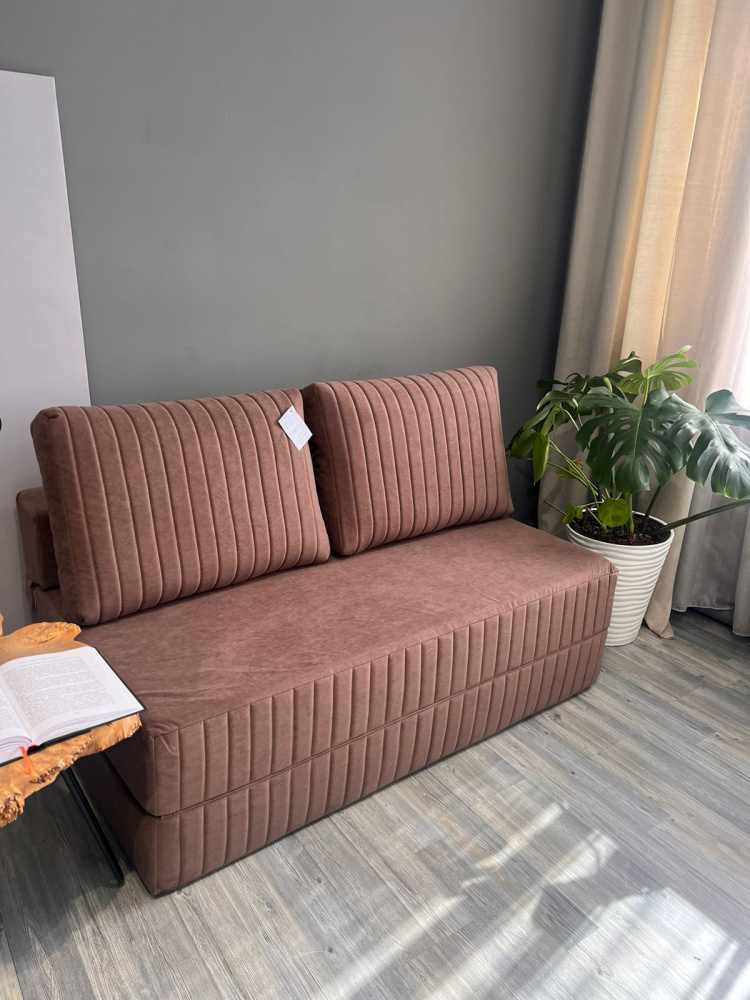 Диван бескаркасный Prestige Mebel Foam 140х60см коричневый купить,NaN