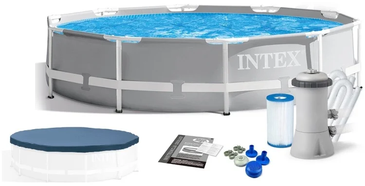 Бассейн каркасный Intex 26712T 366 см серый