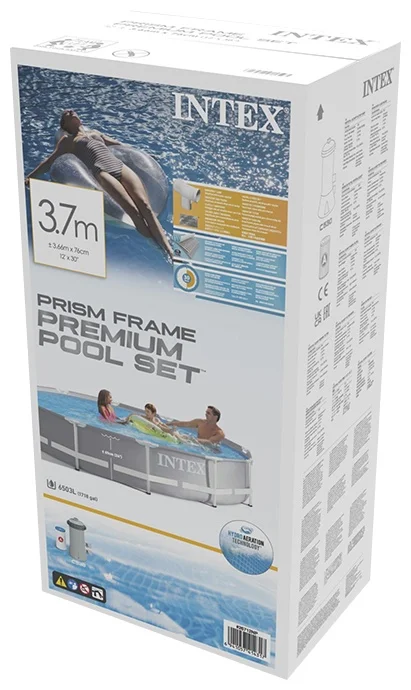 Бассейн каркасный Intex 26712T 366 см серый - ForteMarket Бассейн каркасный Intex 26712T 366 см серый купить,0