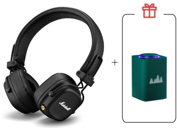 Наушники Marshall Major IV + Яндекс Станция Макс Zigbee зеленый черный купить,NaN