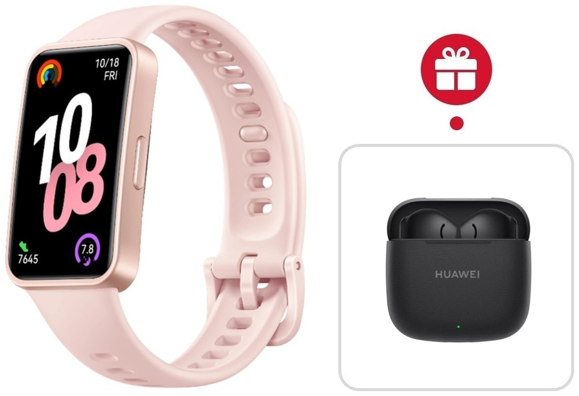 Фитнес-браслет Huawei Band 10 розовый + подарок