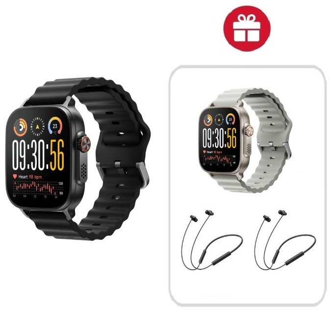 Смарт-часы Realme WATCH 5 50 мм черный + подарок