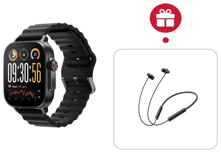 Смарт-часы Realme WATCH 5 50 мм черный + подарок