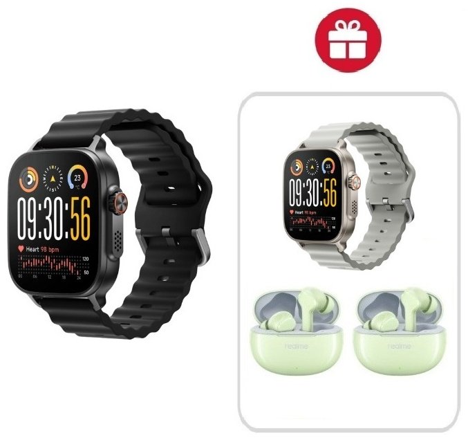 Смарт-часы Realme WATCH 5 50 мм черный + подарок
