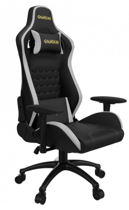 Кресло игровое Gamdias Zelus M2 Weave ZELUS M2 Weave L BG Black Grey серо-черное купить,NaN