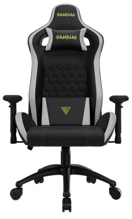Кресло игровое Gamdias Zelus M2 Weave ZELUS M2 Weave L BG Black Grey серо-черное