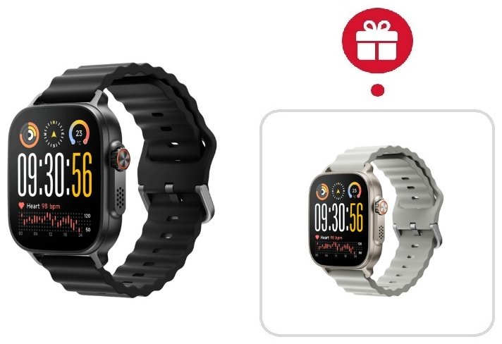 Смарт-часы Realme WATCH 5 50 мм черный + подарок