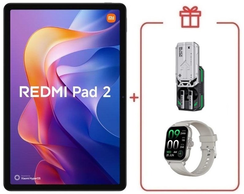 Планшет Xiaomi Redmi Pad 2 11 дюйм 8 Гб/256 Гб серый + подарок