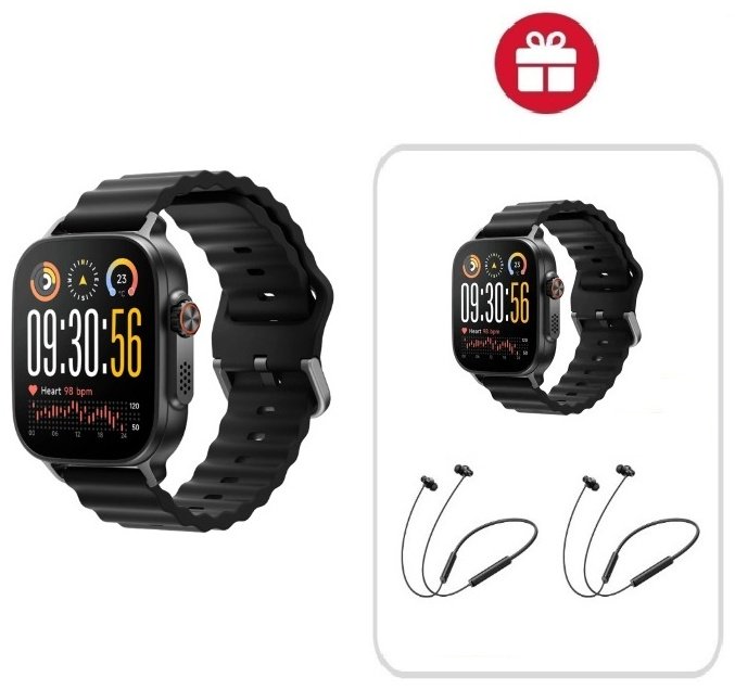Смарт-часы Realme WATCH 5 50 мм черный + подарок