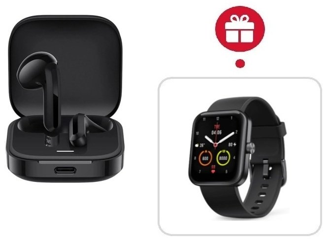 Наушники Xiaomi Redmi Buds 6 Active. черный + подарок купить,NaN