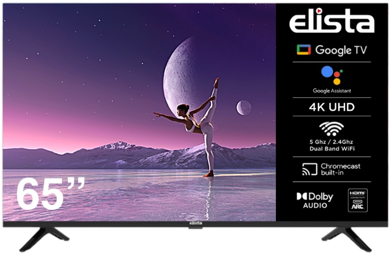 Телевизор Elista 65" GTV-65UHDELD LED 4K UHD Black