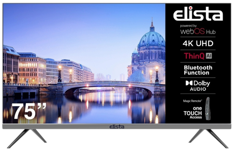Телевизор Elista 75" B75UHD4EKC LED 4K UHD Black купить,NaN