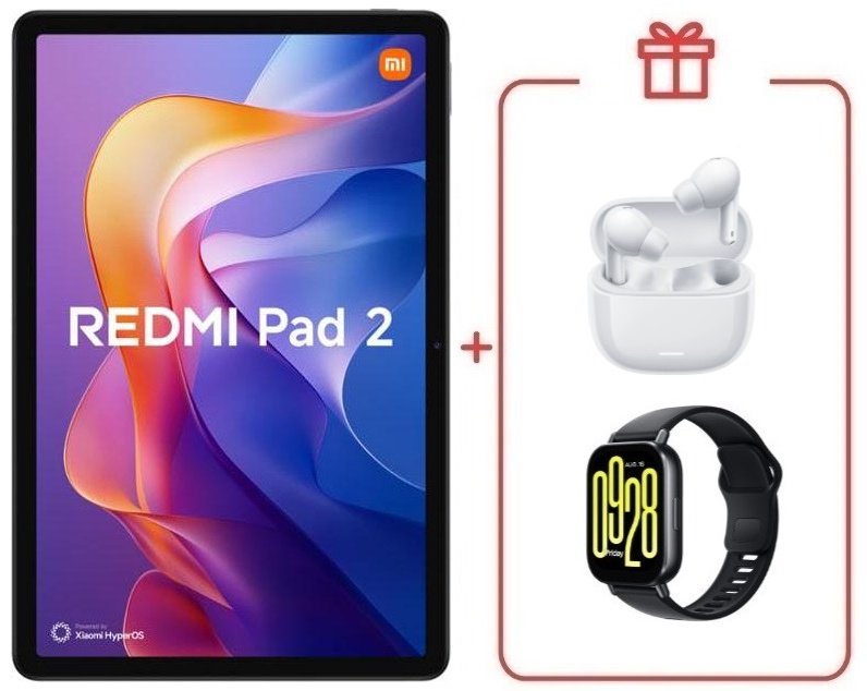 Планшет Xiaomi Pad 2 11 дюйм 8 Гб/256 Гб серый + подарок