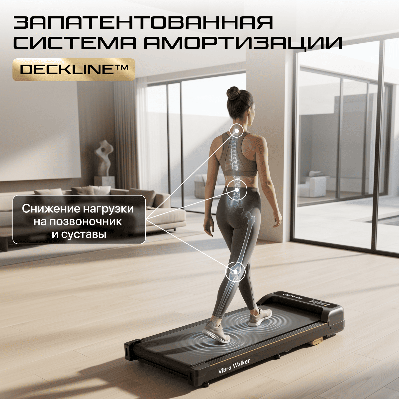 Беговая дорожка-виброплатформа Vibro Walker 2 в 1 купить,88890