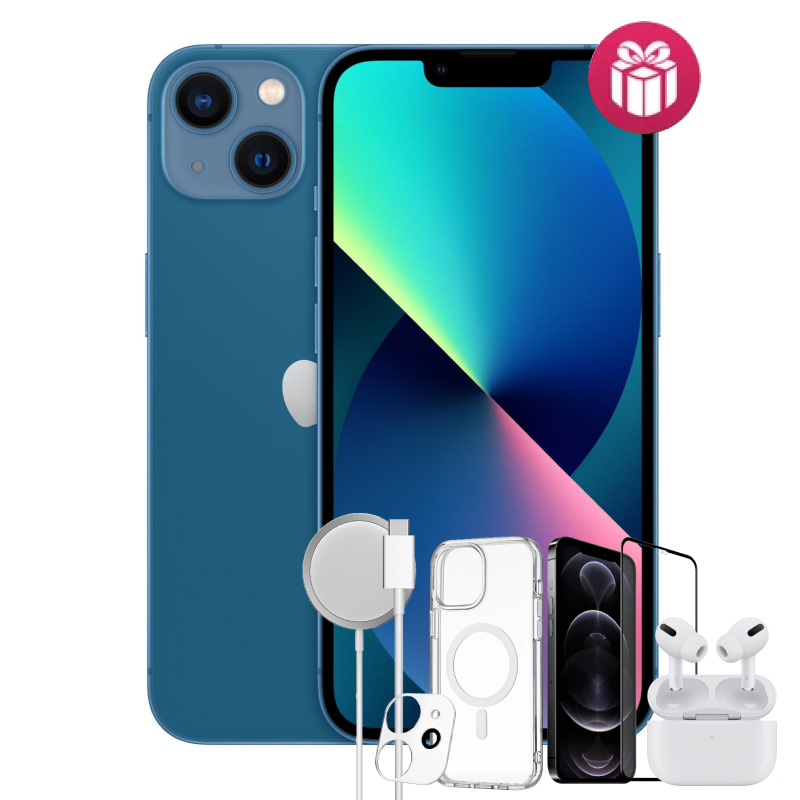 Смартфон Apple iPhone 13 128GB Blue + акция AirPods и 4 подарка купить,NaN