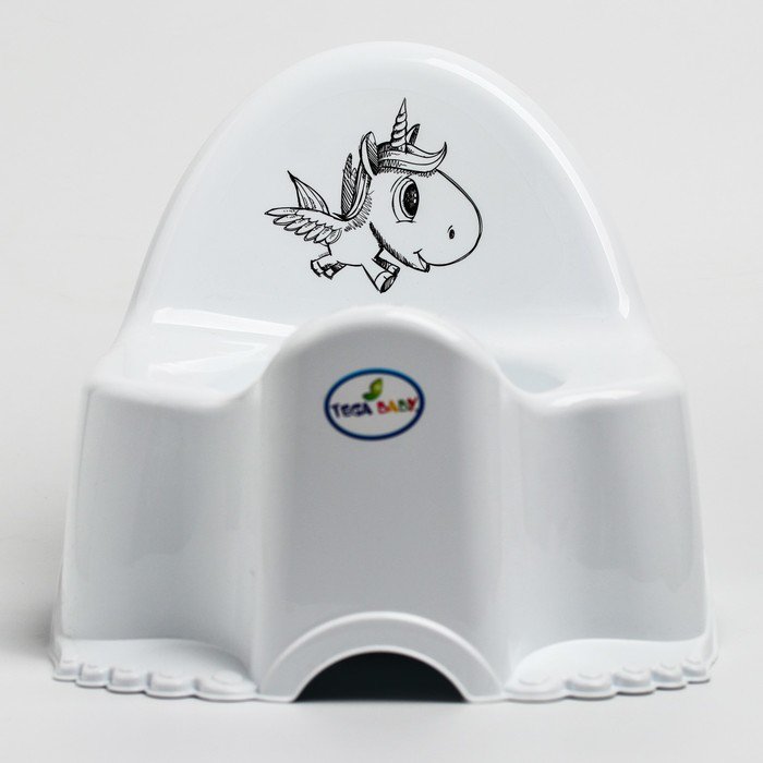 Горшок детский Tega Baby Единорог белый 