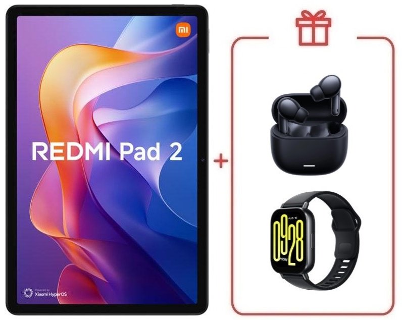 Планшет Xiaomi Pad 2 11 дюйм 4 Гб/128 Гб серый + подарок