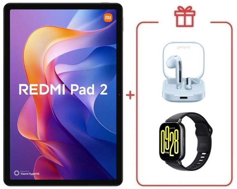 Планшет Xiaomi Pad 2 11 дюйм 8 Гб/256 Гб серый + подарок