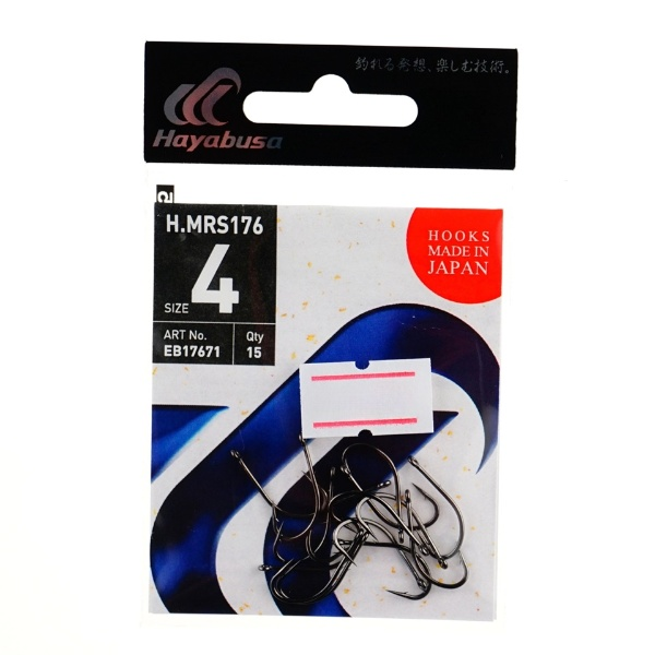 Крючки для рыбалки Hayabusa H.MRS176 BN №4 15шт