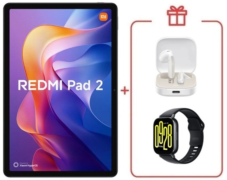 Планшет Xiaomi Pad 2 11 дюйм 8 Гб/256 Гб серый + подарок
