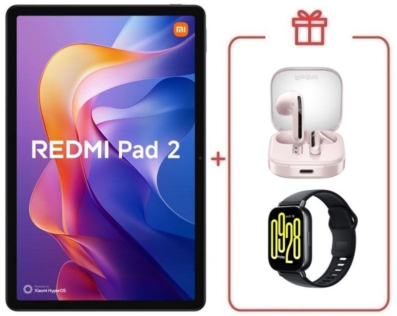 Планшет Xiaomi Pad 2 11 дюйм 8 Гб/256 Гб серый + подарок