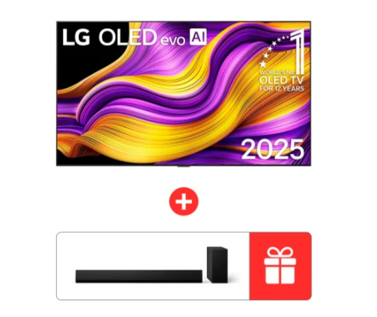 Телевизор LG OLED77G5RLA 77" + саундбар LG SG10TY чёрный