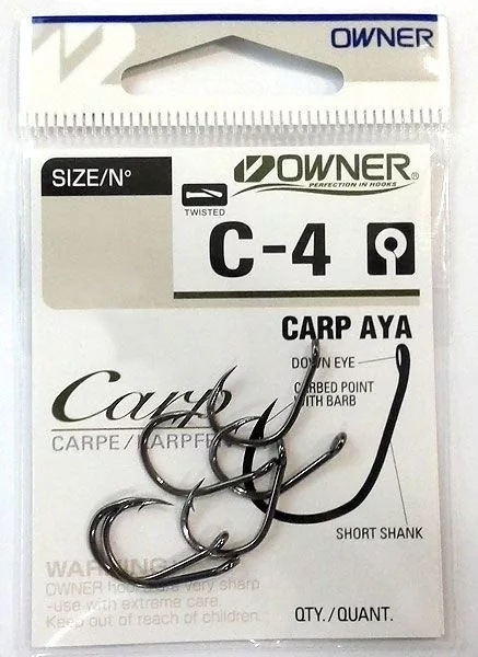 Крючки для рыбалки Owner Carp №53264/С-4 №8 9шт