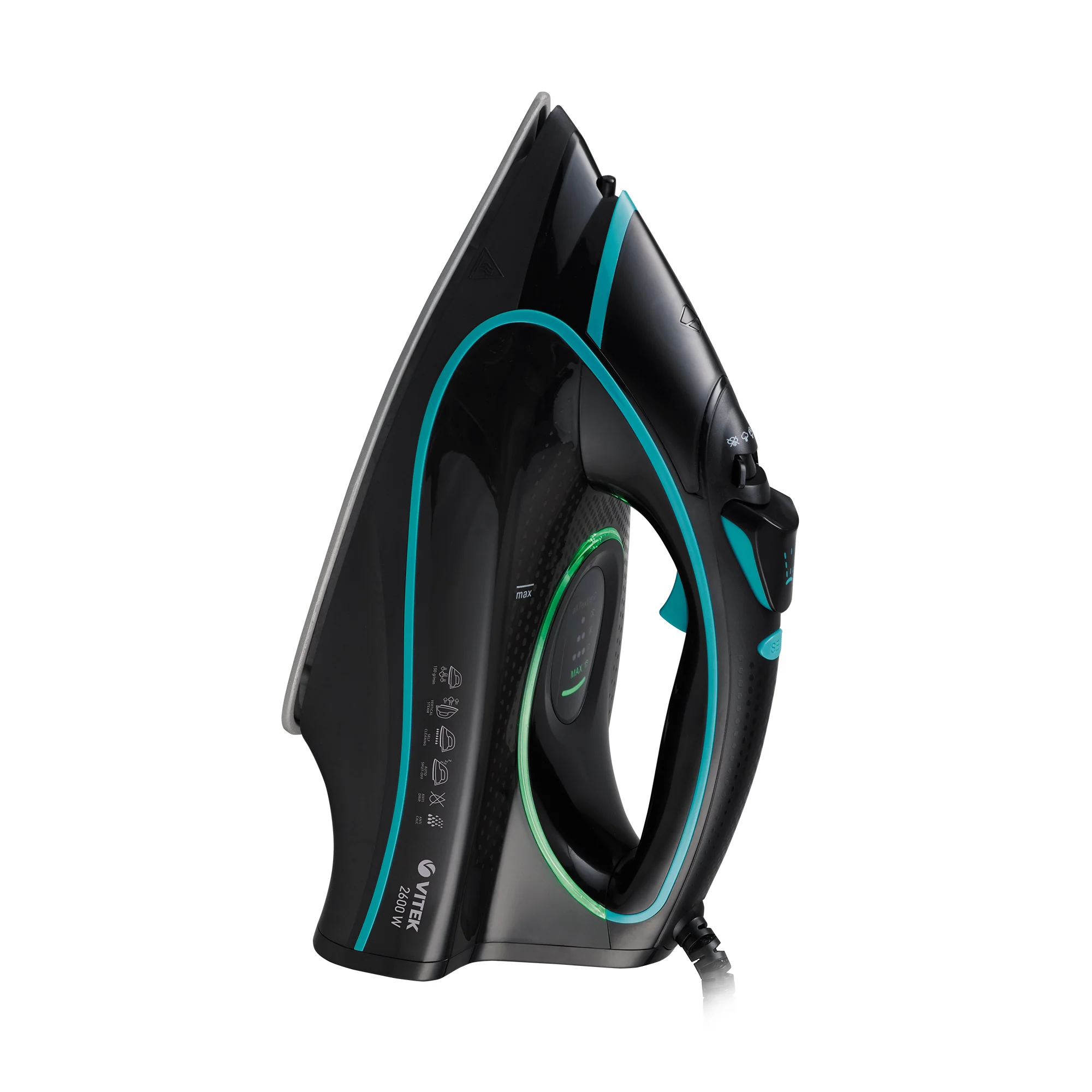 Утюг Vitek VT-8359 черно-бирюзовый купить,0
