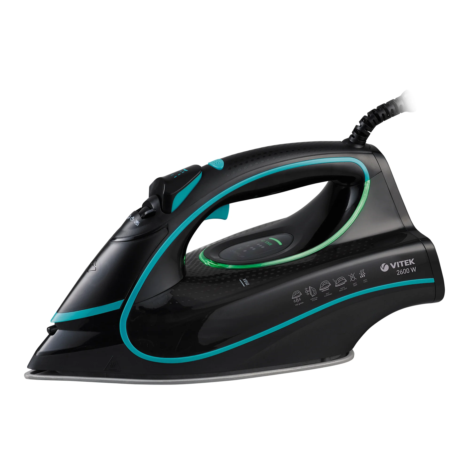Утюг Vitek VT-8359 черно-бирюзовый
