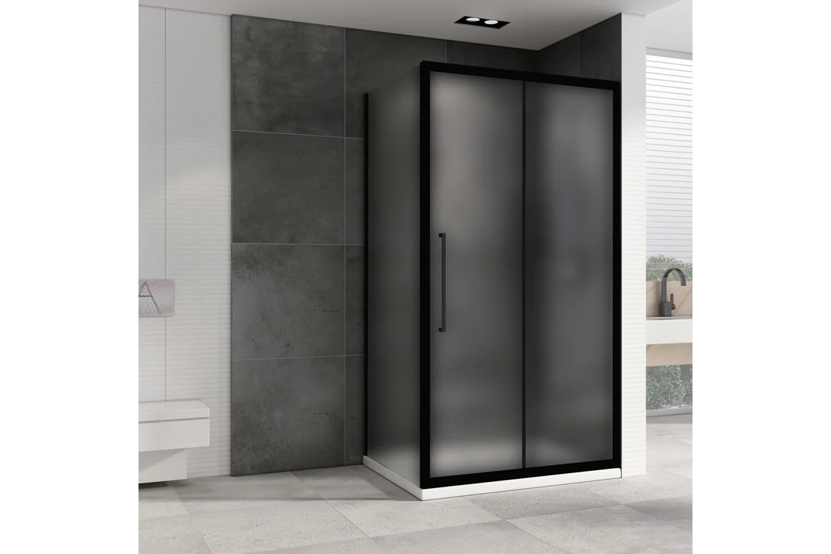 Душевой уголок Abber Schwarzer Diamant AG30120BMH-S100BM черный