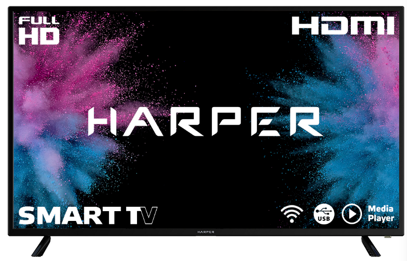 Телевизор Harper 43" 43F660TS LED FHD Black
